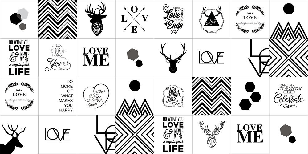 Decal Gạch bông Love Me KT50