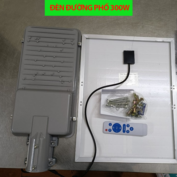 Đèn đường năng lượng mặt trời 300W