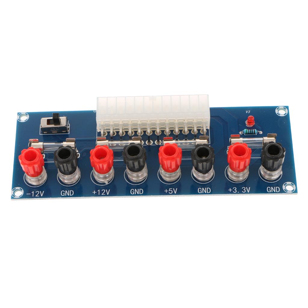 ATX 24-Pin Benchtop Bảng Máy Tính Nguồn PC Đột Phá Module Công Tắc Máy Tính Phụ Kiện