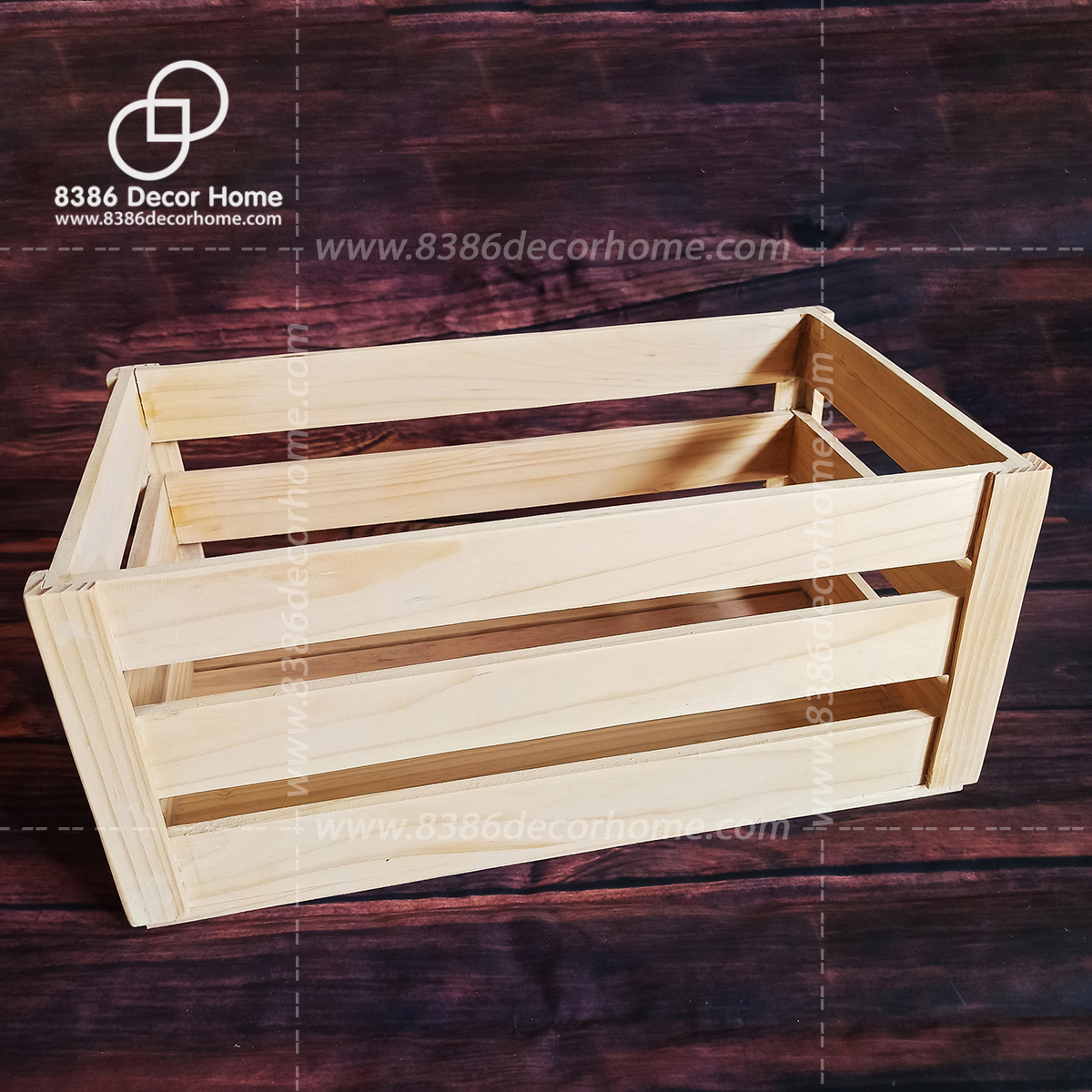 Khay gói quà bằng gỗ pallet/ hộp gỗ đựng quà tết