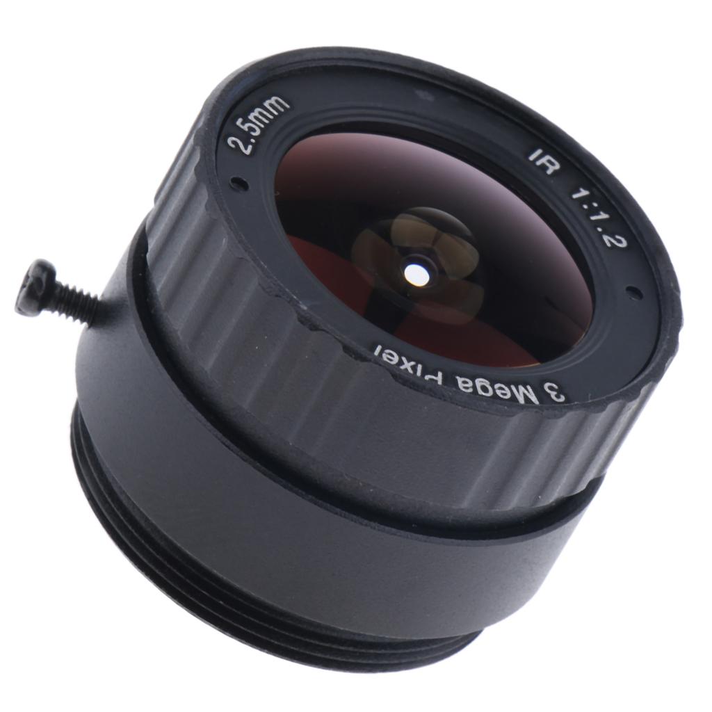 3 MP Security CCD Camera Lens F1.2 2.5 Mm IR Camera Fixed Iris Lens for CS Mounting