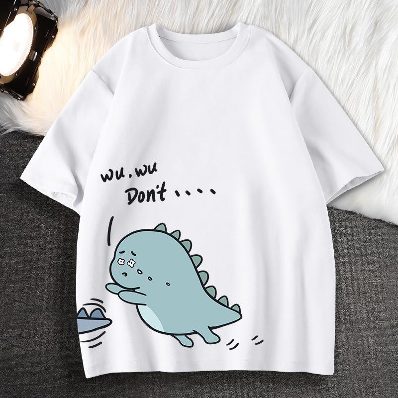 Áo khủng long in hình phông ngắn tay