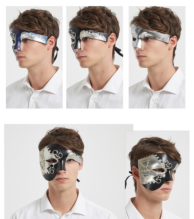 Mặt nạ nửa mặt nam Phantom Of The Opera Venetian Carnival