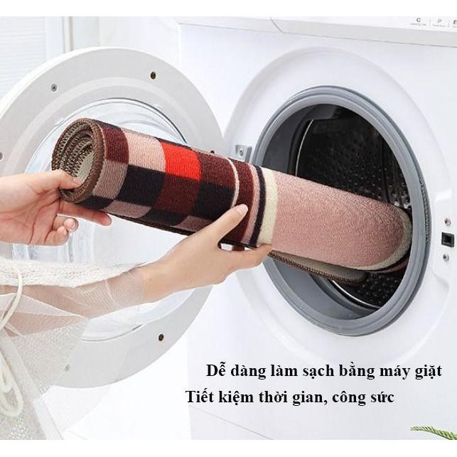 Bộ 2 Thảm Lót Chân Chống Bám Bẩn Phong Cách Nhật Bản