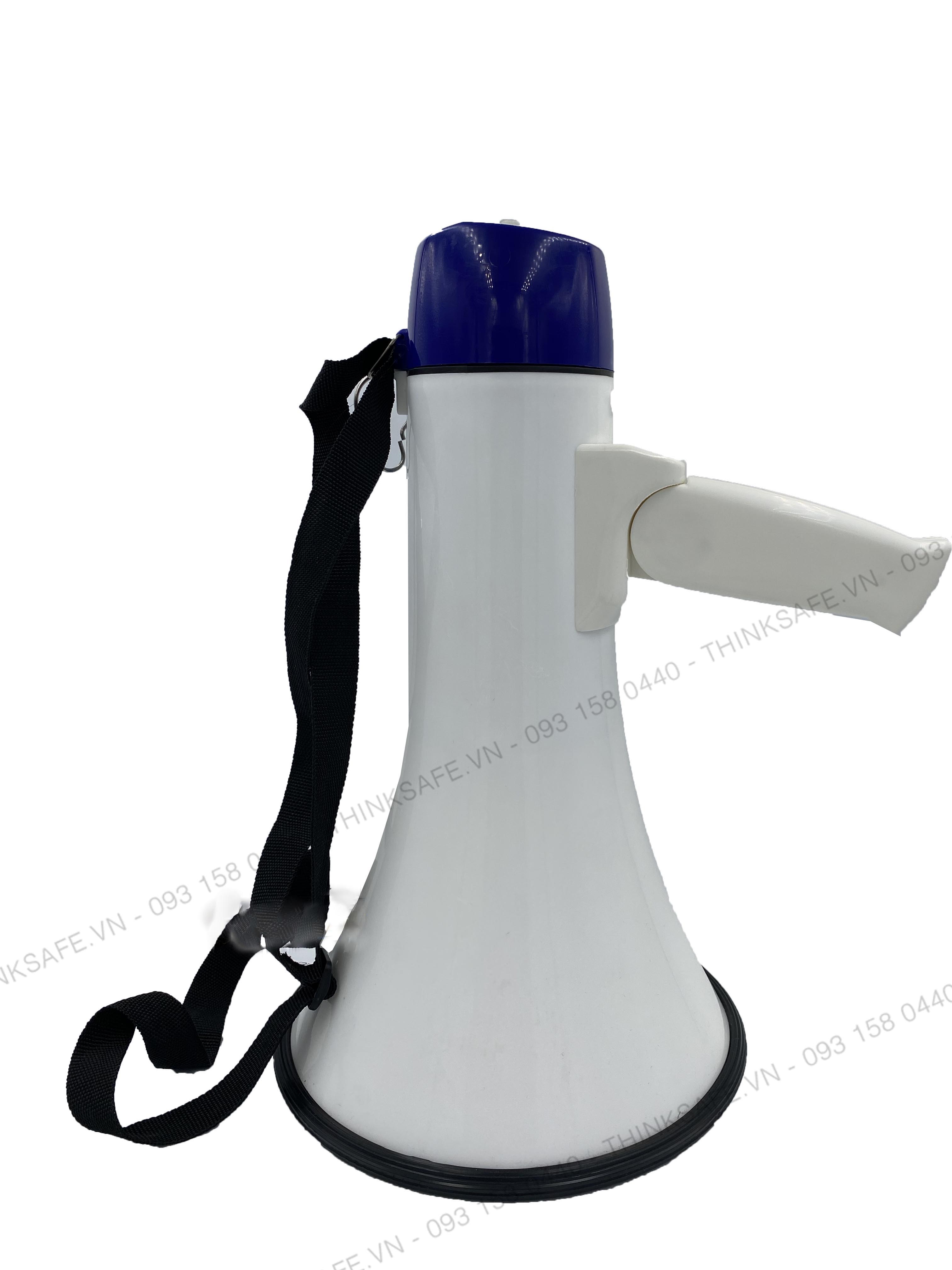 Loa pccc cầm tay Megaphone HTY-16S có còi hú báo động pccc, gọn nhẹ, công suất 30W (trắng)