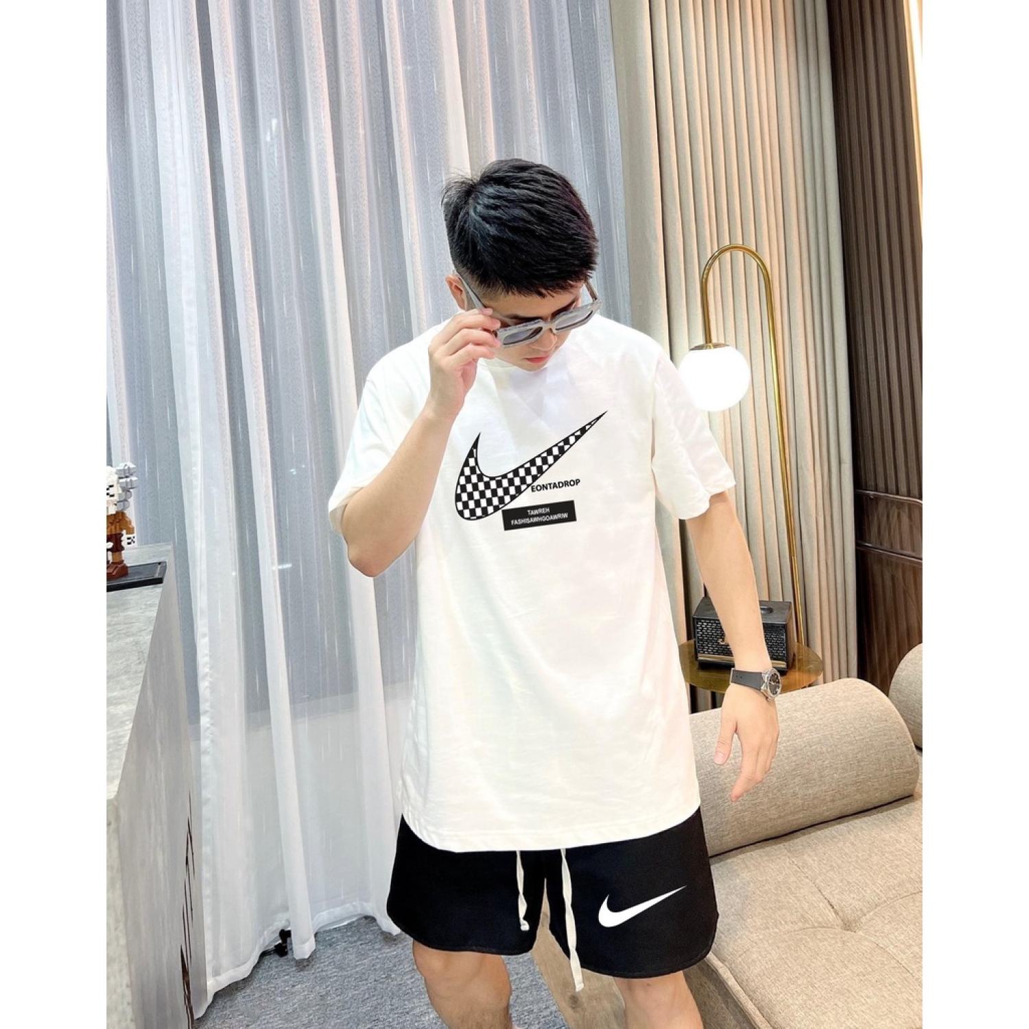 Bộ Quần Áo NK O Tay Lỡ Phong Cách Trẻ Trung Thời Trang Nam Nữ Cao Cấp