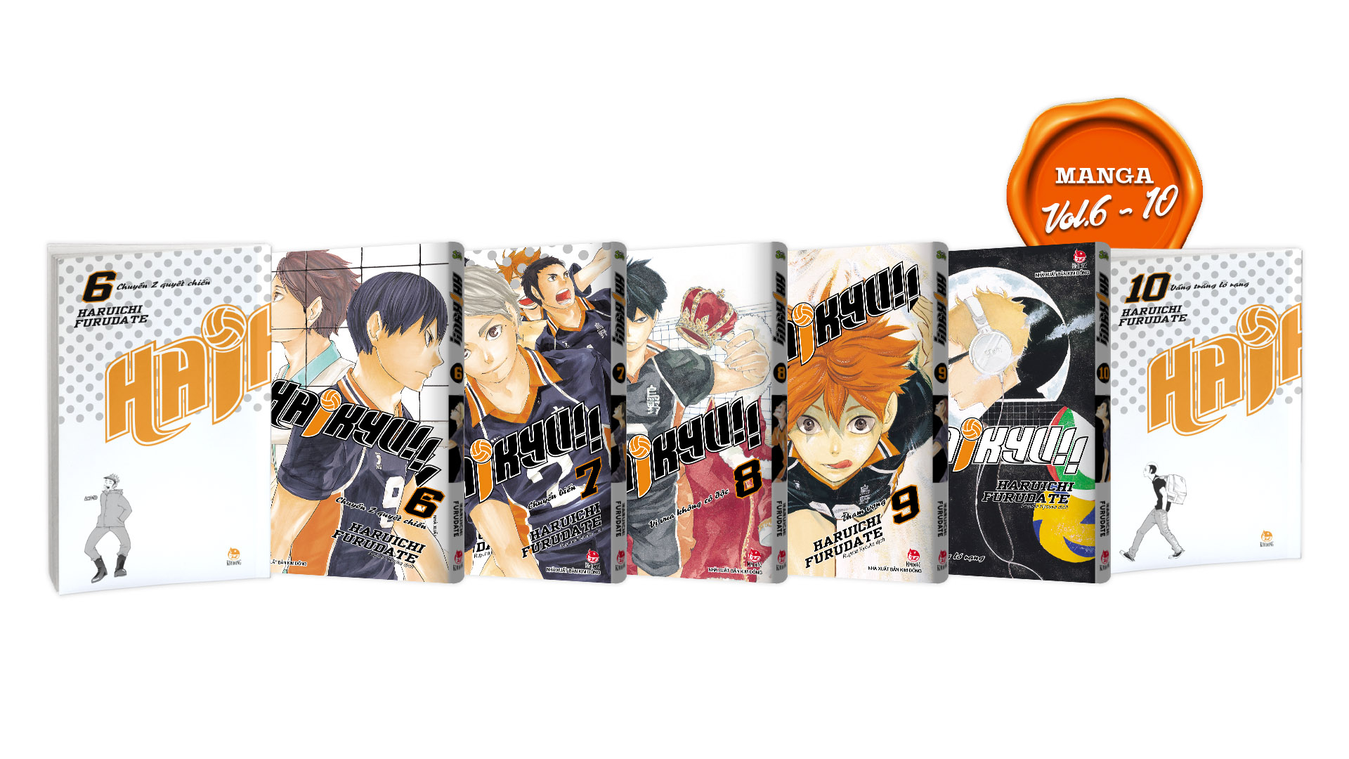 Premium Boxset Haikyu!! - Tập: 1 - 15 (Bộ 15 Cuốn) - Tặng Kèm Bìa Áo Hiệu Ứng UV + Bìa Áo Hiệu Ứng Metalize