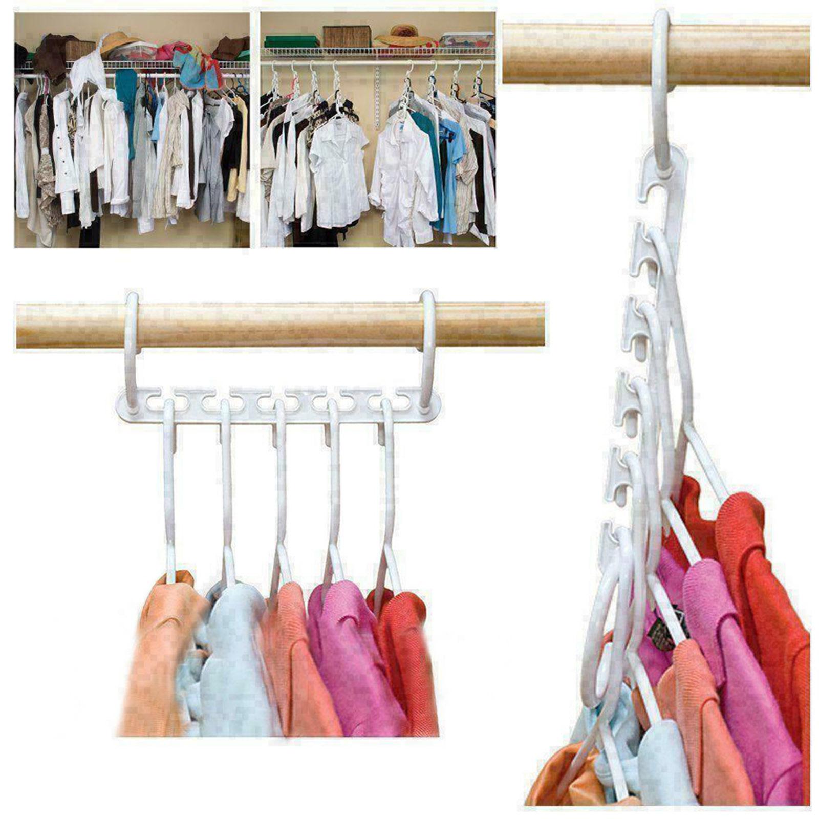8 Móc treo quần áo bằng nhựa PP chịu lực để đựng được nhiều đồ