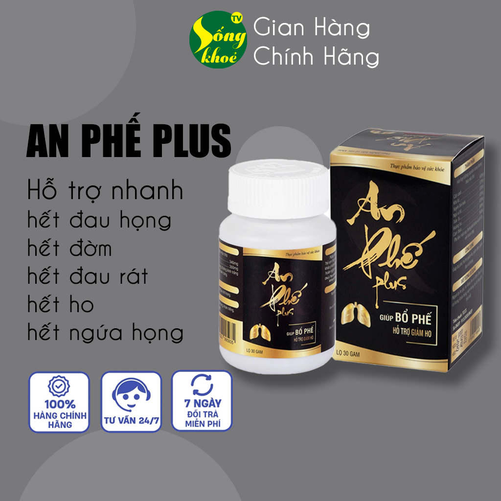 AN PHẾ PLUS (AN PHẾ KHANG) - Hỗ Trợ Bổ Phế, Giảm Ho, Tiêu Đờm