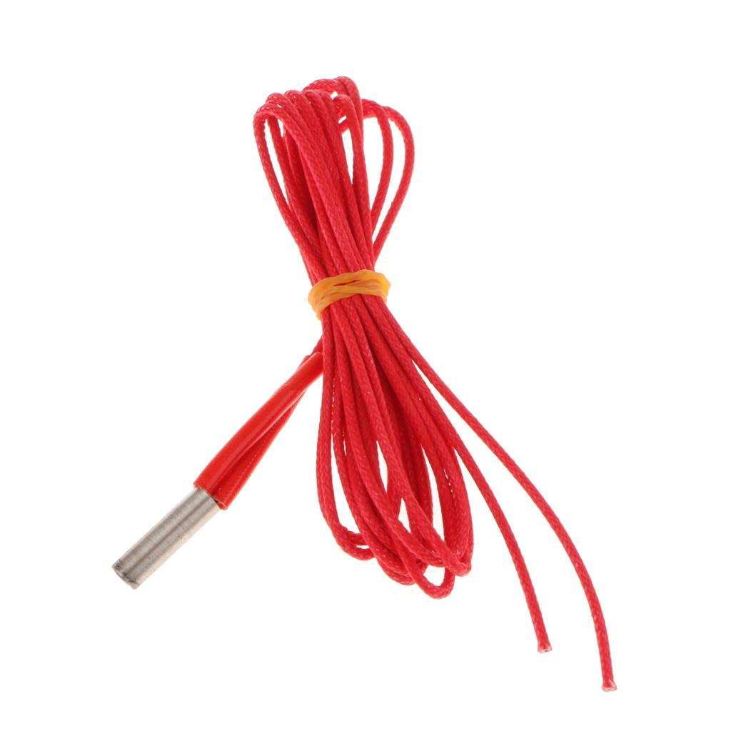 12V 40W Heating Tube  Heater Wire Length 1 Meter for 3D Printer