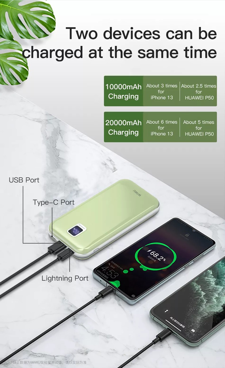  Pin dự phòng Wiwu Ultra-fast Charge JC-17 Cho Iphone Và Điện Thoại HUAWEI Đa Bảo Vệ, Sạc An Toàn Trên Máy Bay - Hàng Chính Hãng