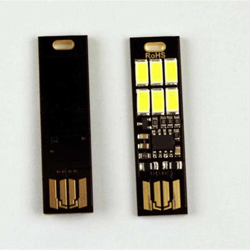 Đèn 6 led siêu mini cắm cổng USB cảm ứng phía sau thân đèn ( Tặng kèm 03 nút kẹp cao su giữ dây điện ngẫu nhiên )