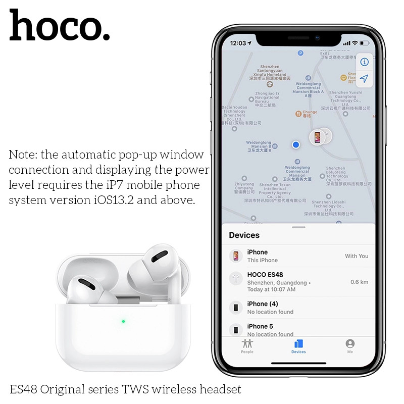 Tai nghe Bluetooth TWS Hoco ES48 Original series V5.0 (Hàng chính hãng)