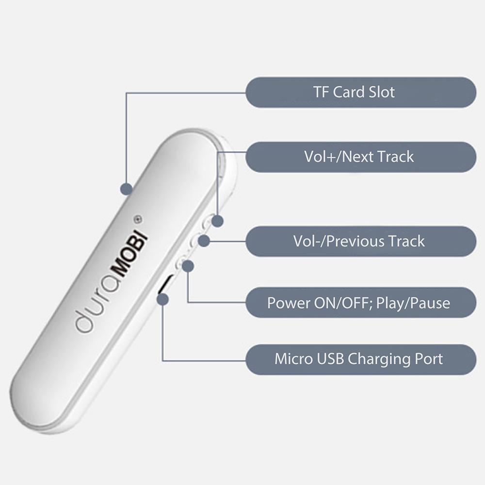 Loa ngủ Dura Mobi Diễn giả ngủ loa gối Bluetooth5.0 Hộp âm thanh mini với micro hẹn giờ âm nhạc phát lại màu sắc: Balck