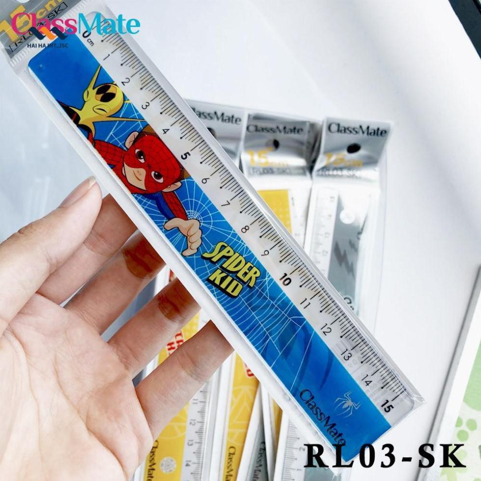 Thước kẻ 15cm Superkid RL03-SK