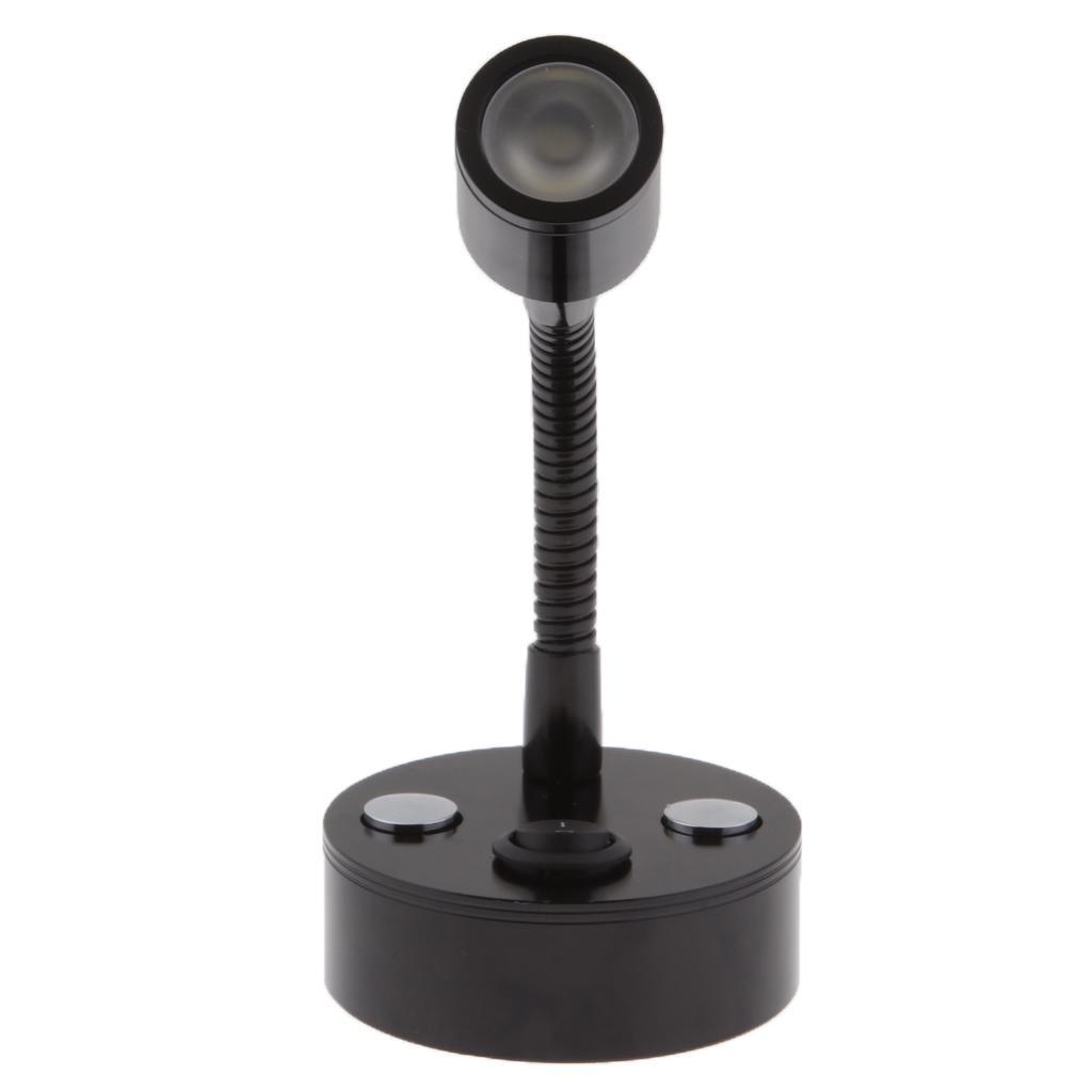 2pcs 1W 12V LED Flexible Gooseneck Reading Light with Switch - /Marine/RV