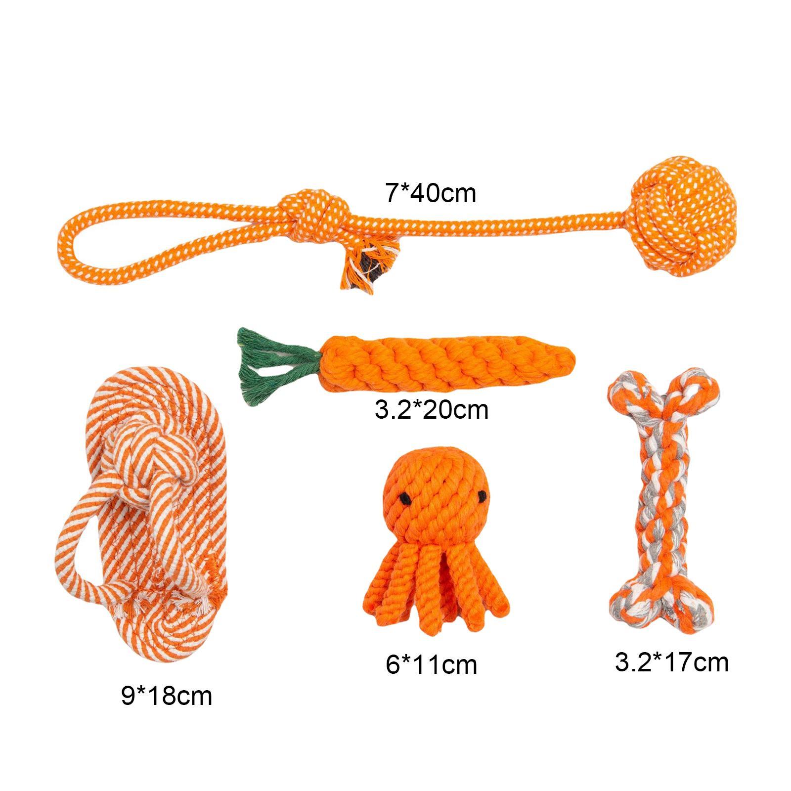 5Pcs Dog Chew Toys Puppy Chew Toys for Teething for Small Medium Large Dogs