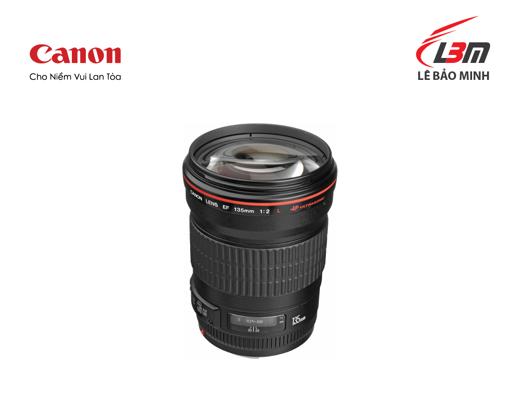 Ống kính Canon EF 135mm f/2.0 L USM - Hàng Chính Hãng