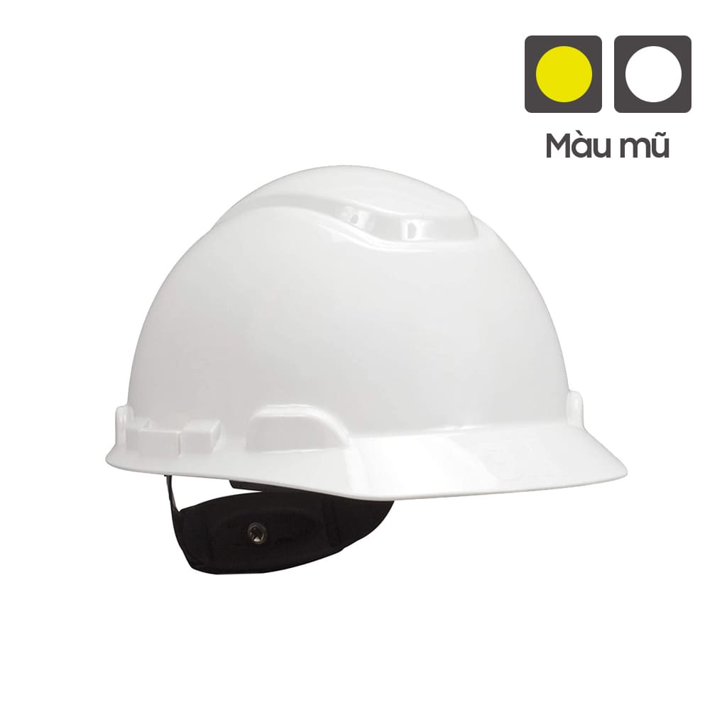 Mũ bảo hộ 3M H701R, nón bỏ hộ chất liệu nhựa HDPE siêu cứng, khóa vặn, dây nón co giãn, lồng nón 4 chấu điều chỉnh được độ cao - Thinksafe