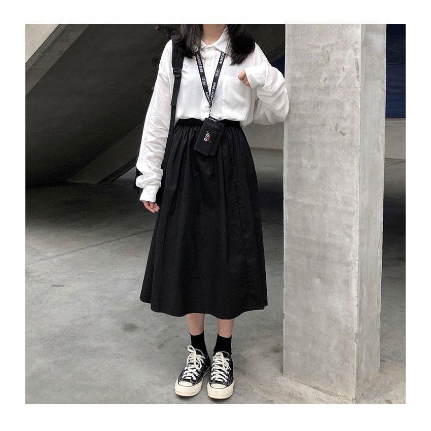Chân váy kaki ulzzang Hàn Quốc - Kazin Store CV03