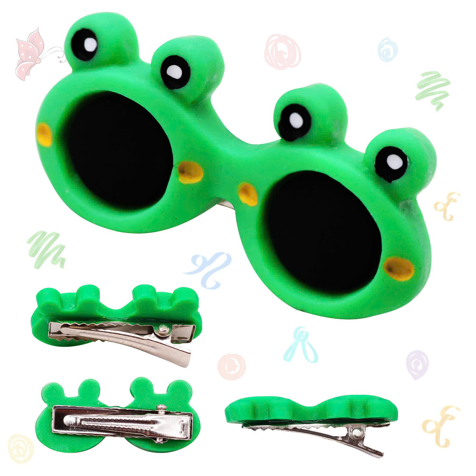 NƠ KẸP TÓC CÀI TÓC THỜI TRANG DỄ THƯƠNG KÍNH RÂM ĐỘNG VẬT CÀI ĐẦU MÃ 30 CHO THÚ CƯNG CHÓ MÈO