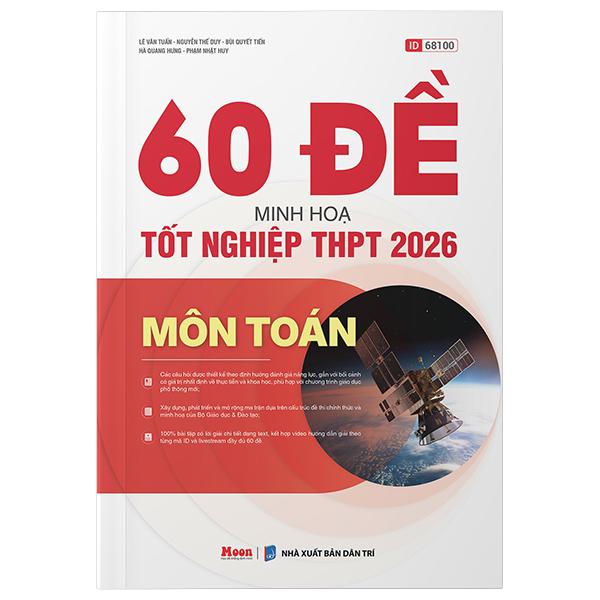 Sách - 60 Đề Minh Họa Tốt Nghiệp THPT 2026 - Môn Toán
