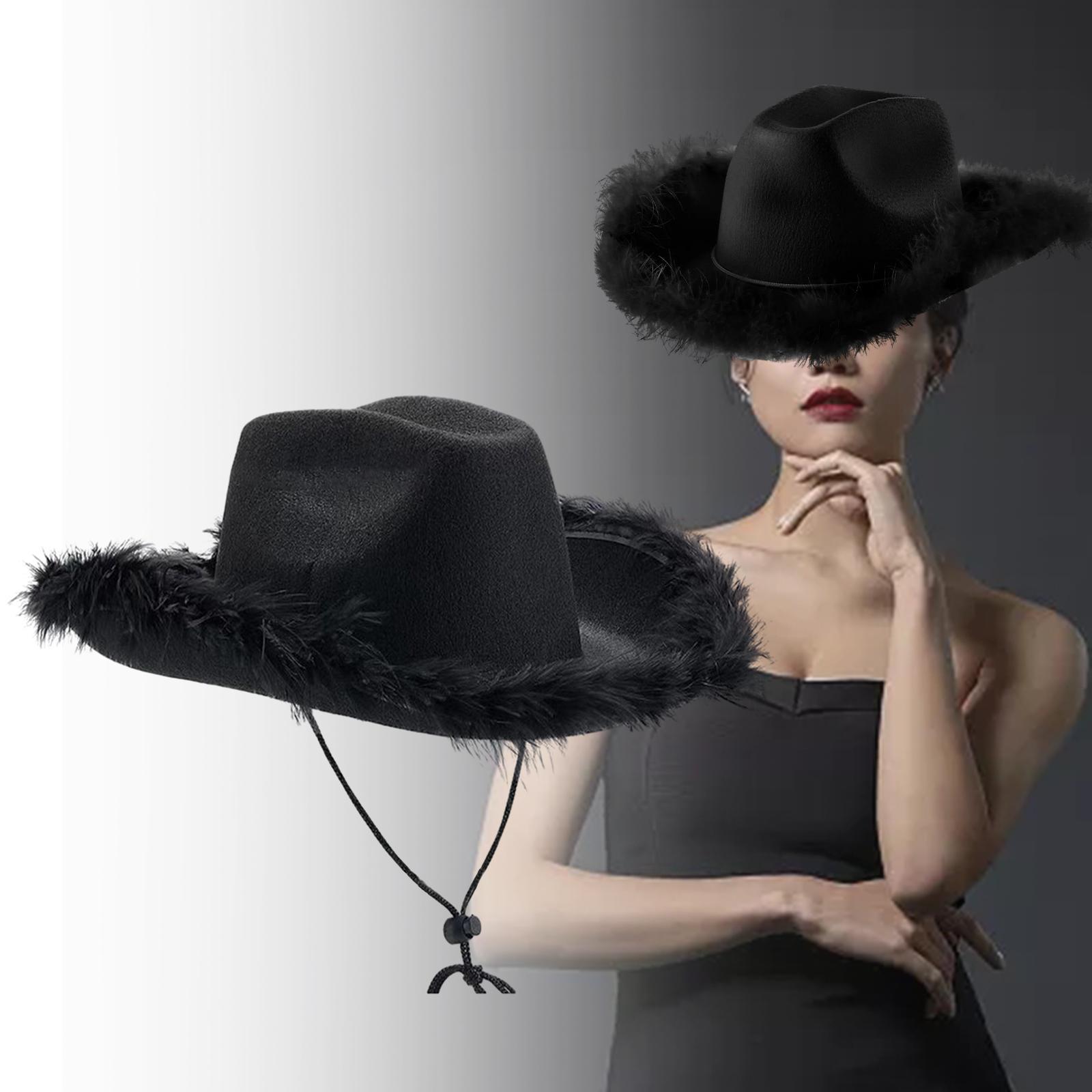 Western Style Cowboy Hat Men Cowgirl Hat Summer Outdoor Hat Costume Accessories Sunhat for Cosplay Hiking Parties Backpacking Beach