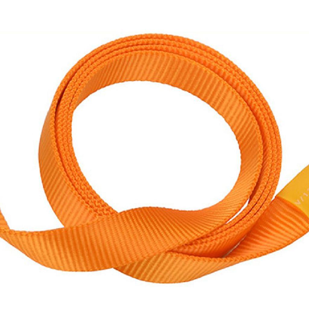 Safety Lanyard,Outdoor Climbing Harness Belt Lanyard Fall Protection Rope Large Snap Hooks, Carabineer