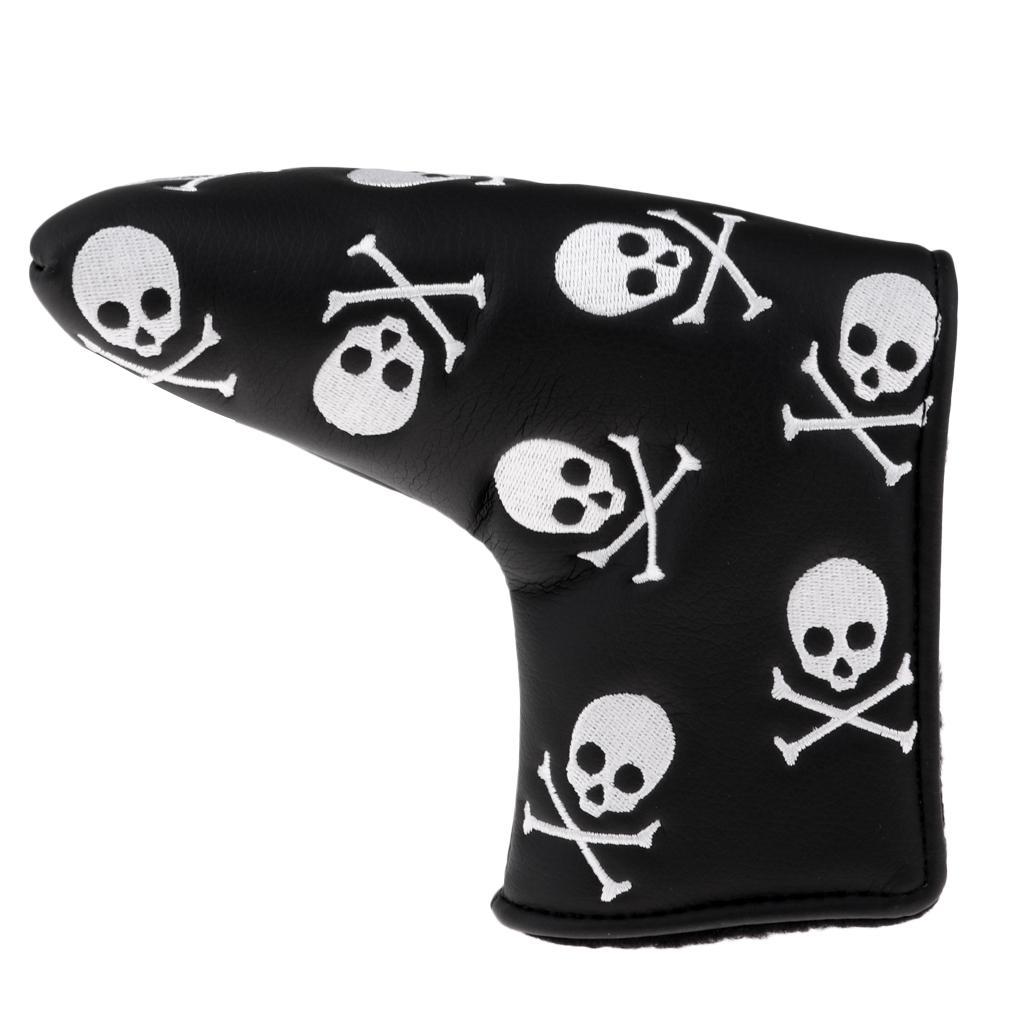 2x PU Leather Golf Putter Head Cover