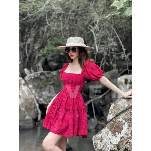 ĐẦM NỮ DÁNG XOÈ TAY PHỒNG HỞ LƯNG