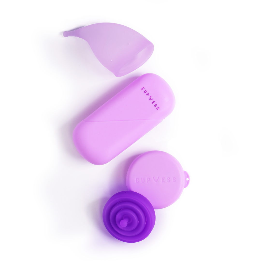 COMBO Cốc nguyệt san Cup Yess chính hãng – Gấp gọn Z Cup cỡ L (25ml) &amp; Tiêu chuẩn S Cup cỡ S (30ml)