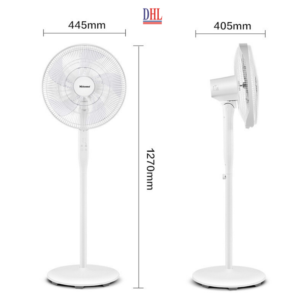 Quạt lửng Mitomo FCE - 50AE MAX, có điều khiễn từ xa, hẹn giờ, hoạt động siêu êm - hàng chính hãng