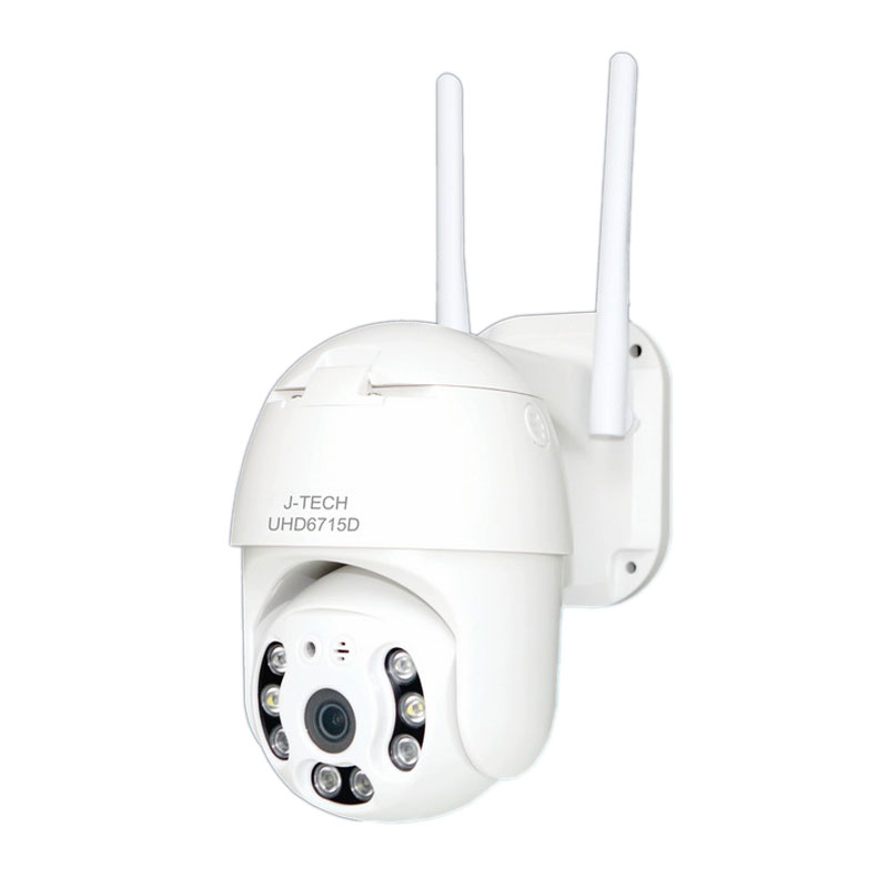 Hàng chính hãng - Camera Wifi J-Tech Ultra HD 4MP Xoay 360 độ, Led thông minh full màu ban đêm, theo dõi chuyển động, đàm thoại 2 chiều – Lắp ngoài trời