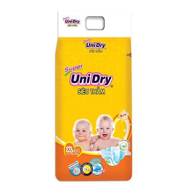 Tã Dán UniDry Super Gói Đại XL34 (34 Miếng)