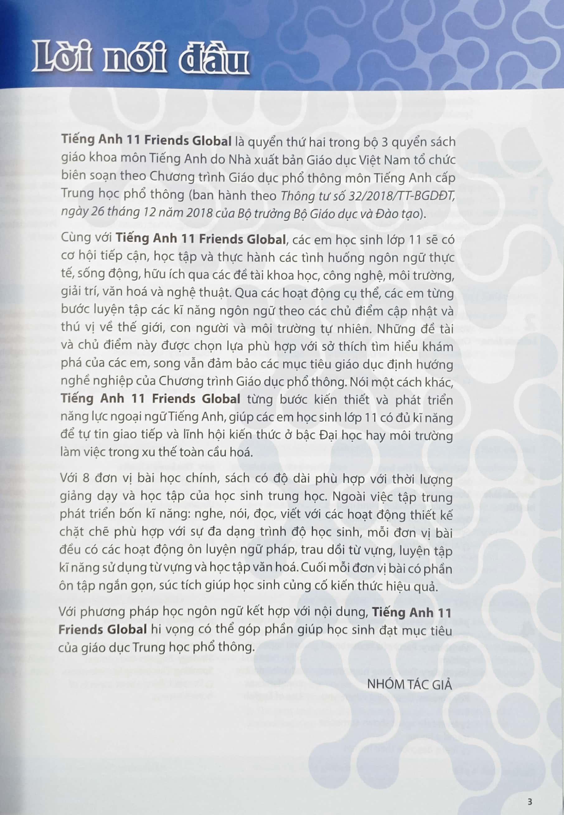 Tiếng Anh 11 Friends Global - Student Book (2023)