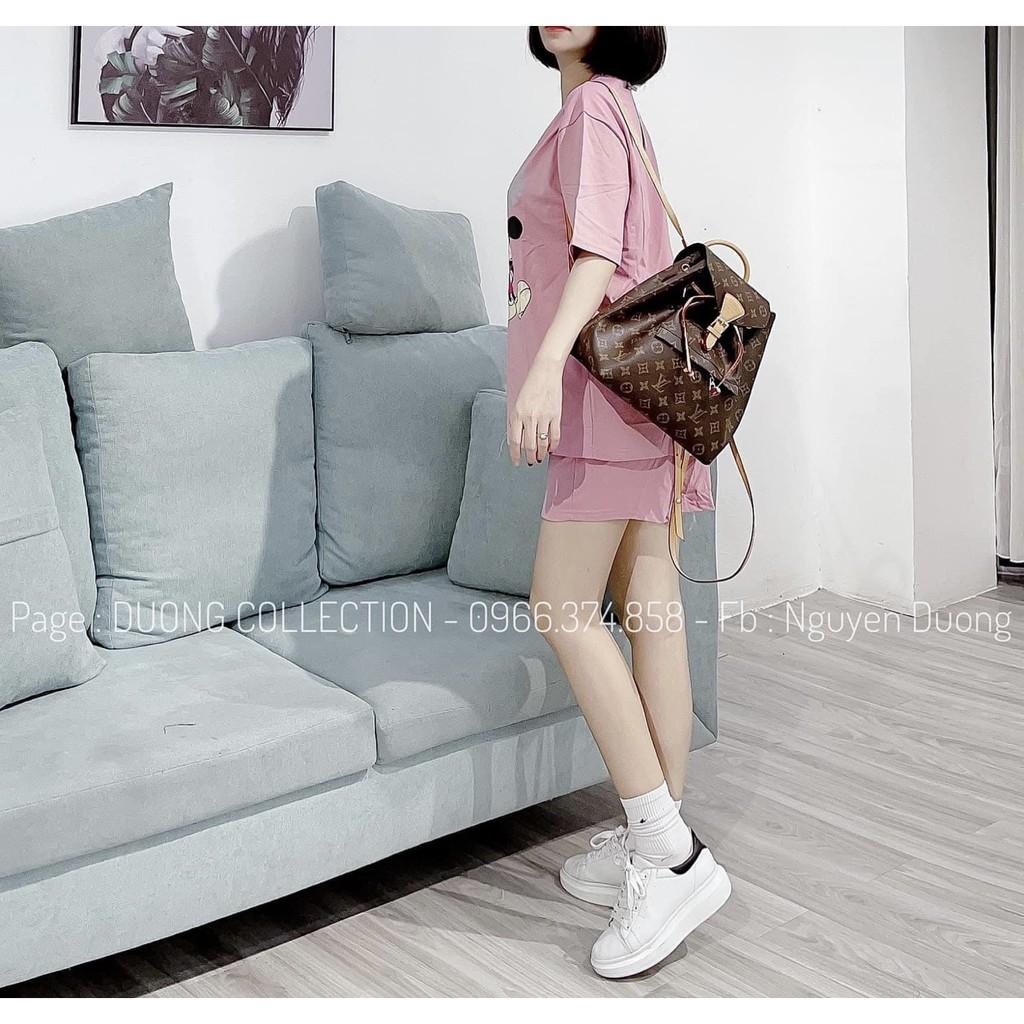 Đồ bộ nữ mặc nhà chất liệu vải thun Cotton.họa tiết MICKEY