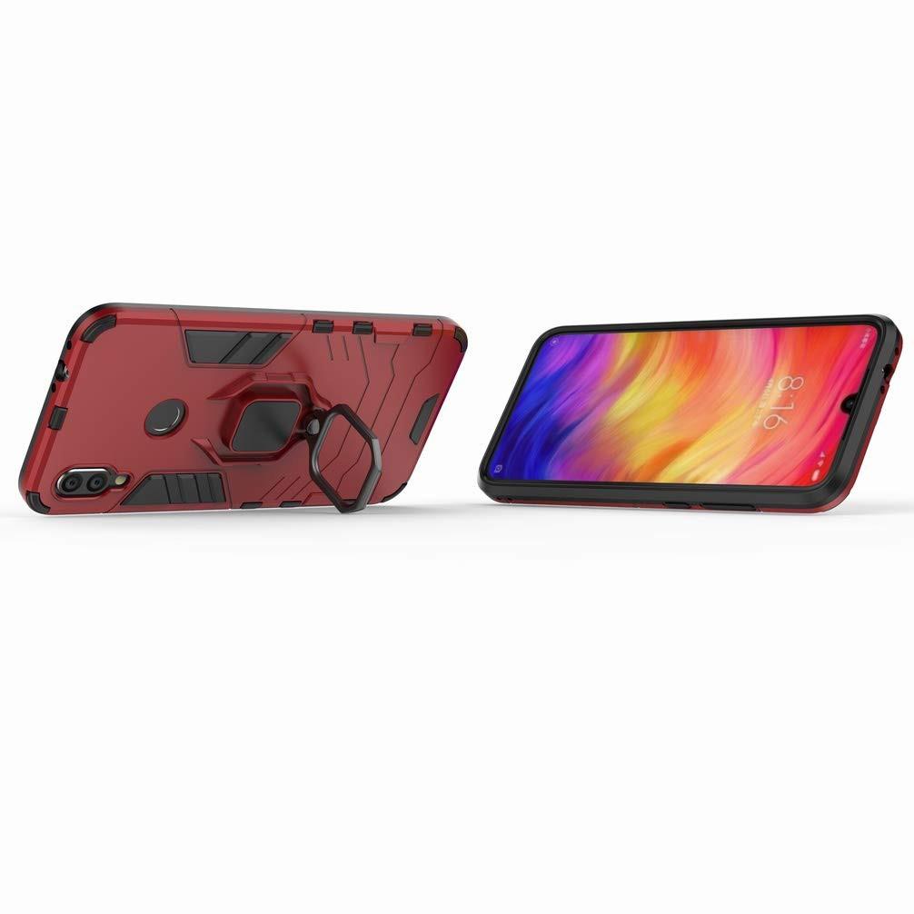 Ốp lưng cho Xiaomi Redmi Note 7 Pro iron man chống sốc kèm nhẫn xoay chống xem video bảo vệ camera