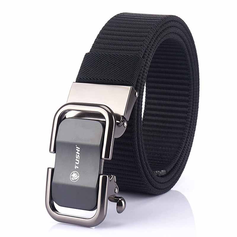 Thắt lưng lính, thắt lưng nam, thắt lưng vải bố mặt thép khoá tự động Arm-1098