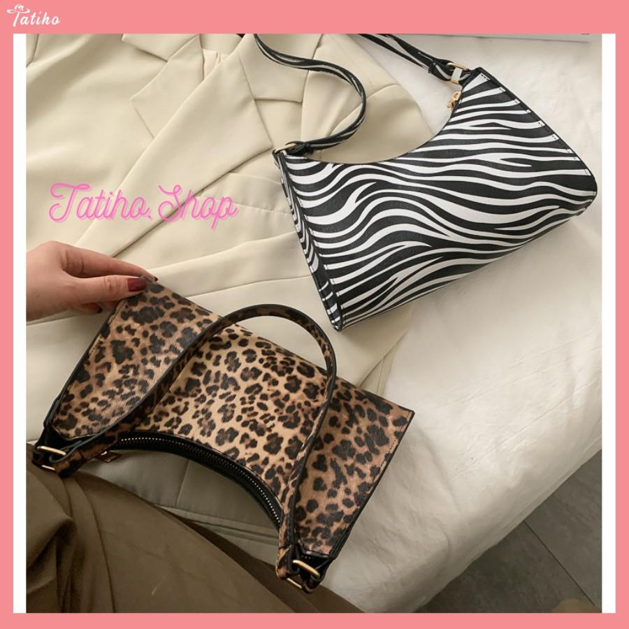 Túi Xách Kẹp Nách Hợp Thời trang Nữ Họa Da Báo, Ngựa Vằn, Bò Sữa Hot Trend - Mã TUI24
