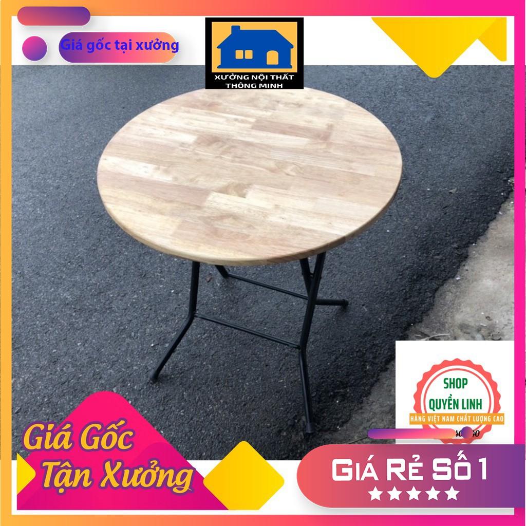 Bàn cà phê ️ ️ bàn gấp gọn tiện dụng tròn 60 cao 72 cm