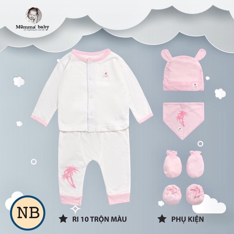 Lố 10 bộ sơ sinh Momma cho bé NB-6m