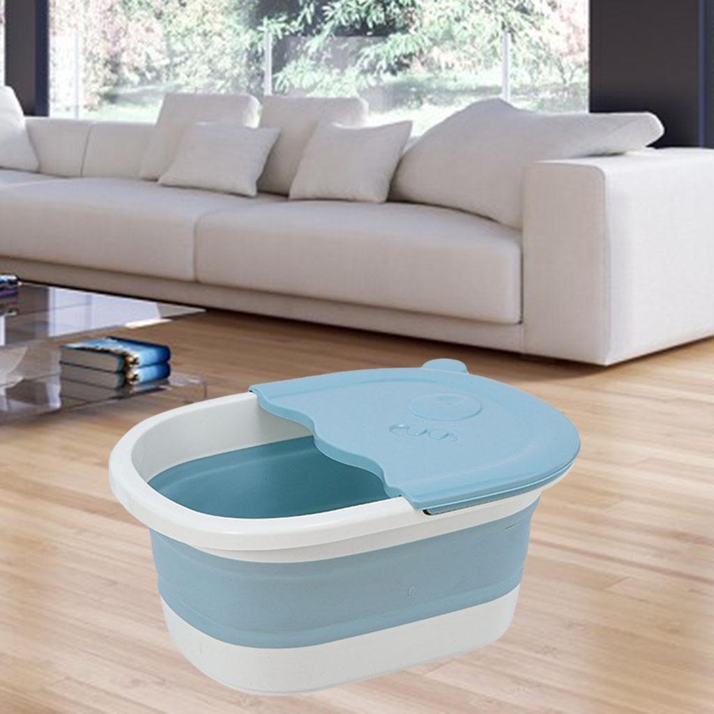 Folding Foot Basin with Pebble Massage Feet Soaker Massage Tubfoot Care