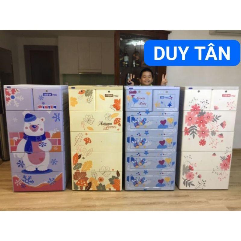Tủ Nhựa 5 Tầng 6 Ngăn Mina Nguyên Thùng Chưa Lắp