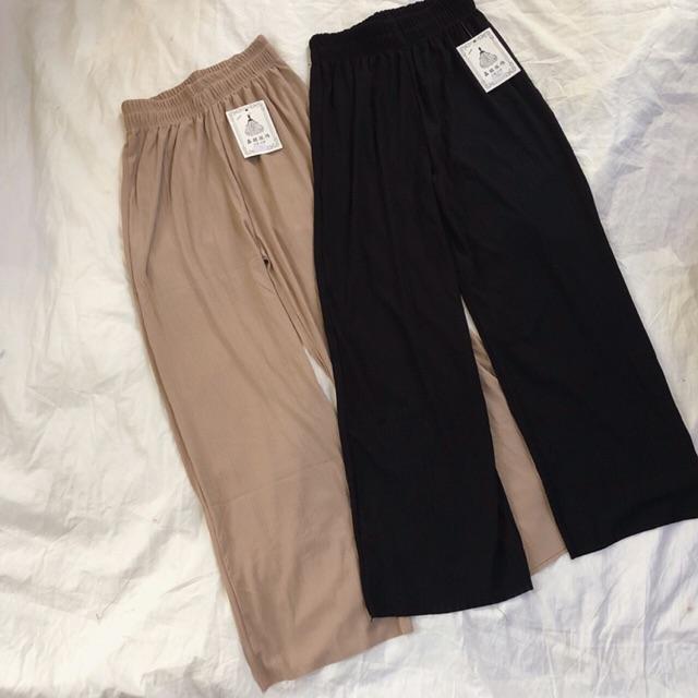 Quần culottes len tăm cực xinh