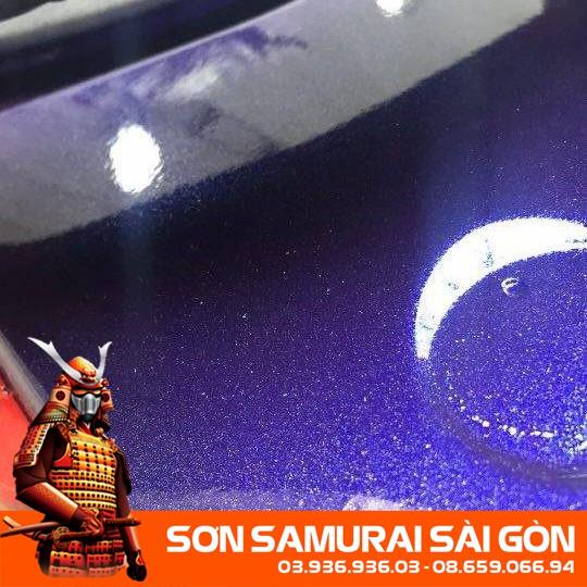 Sơn SAMURAI KUROBUSHI 1143 màu xanh tím chính hãng dành cho xe máy