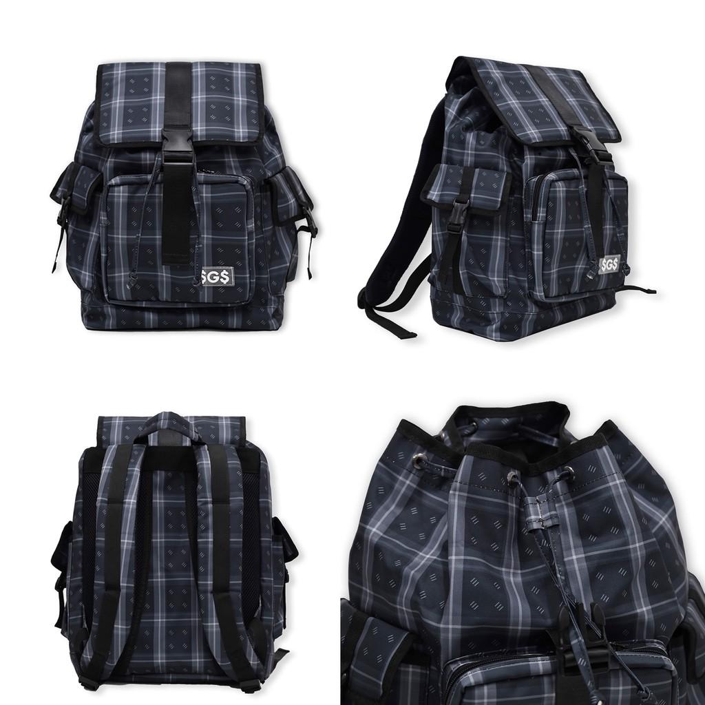 Balo Họa Tiết Sọc SAIGON SWAGGER SGS Icon Tartan Backpack-Ngăn Chống Sốc Laptop