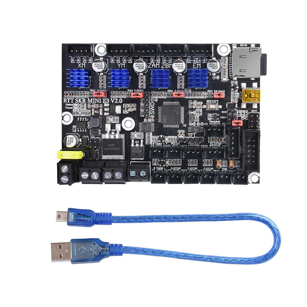 BIGTREETECH SKR MINI E3 V2 32bit bo mạch chủ 3D TMC2209 Các bộ phận máy in 3D cho Ender 3/5 Pro Nâng cấp Ender3 V2 BTT SKR v1.4 Turbo