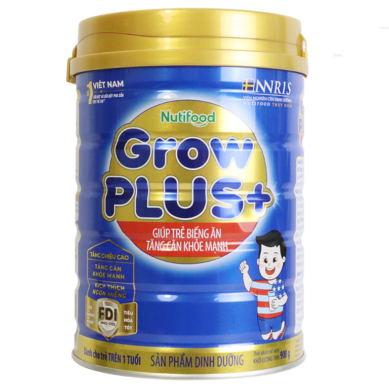 3 Hộp Sữa Bột Nutifood Grow Plus+ Xanh (900g)