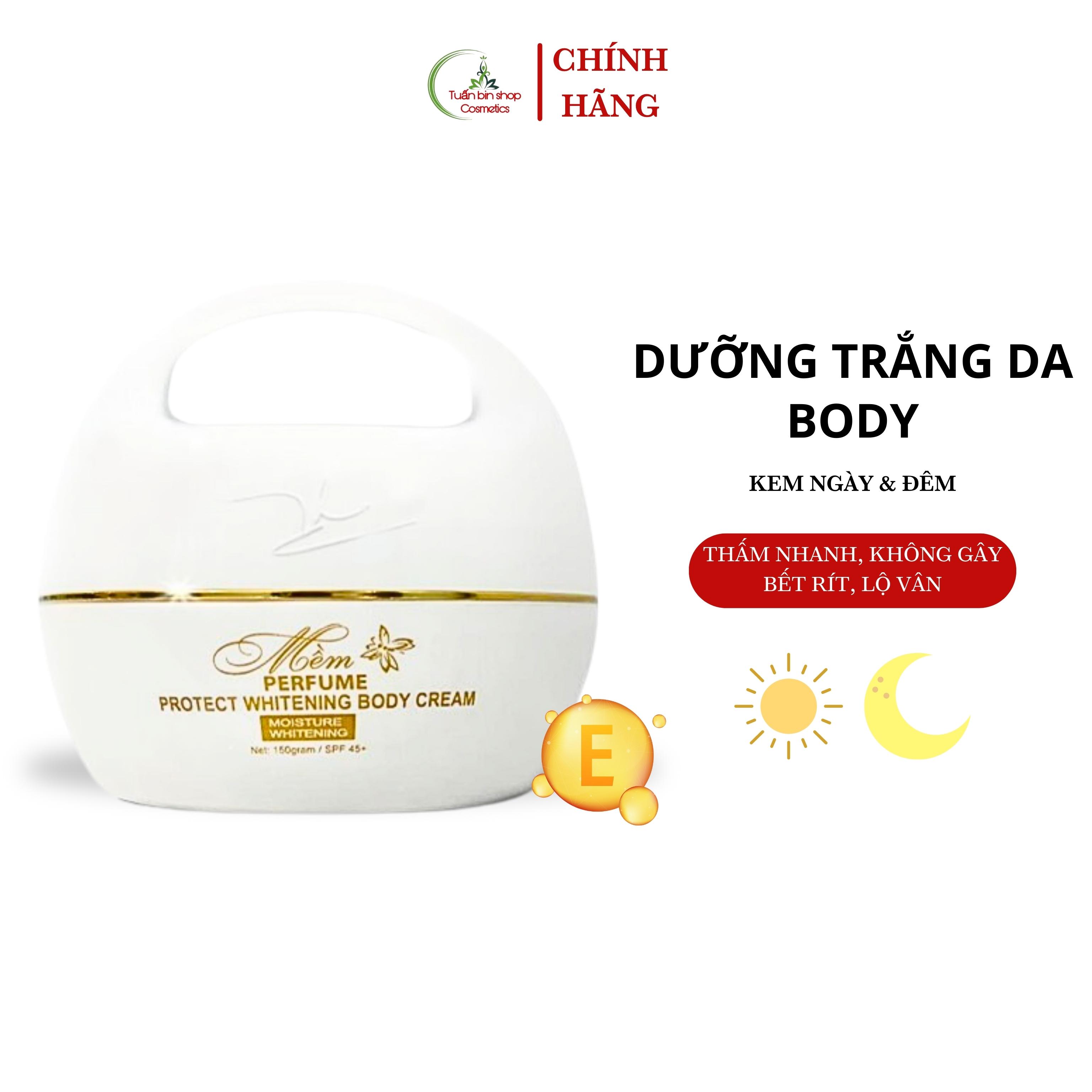 Bộ kem dưỡng trắng da mặt và da body Acosmetics, kem face pháp, kem body mềm 170g