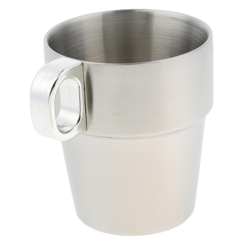 2-3pack 1 Set Stainless Steel Double Insulated Vacuum Coffee Mug Cups with